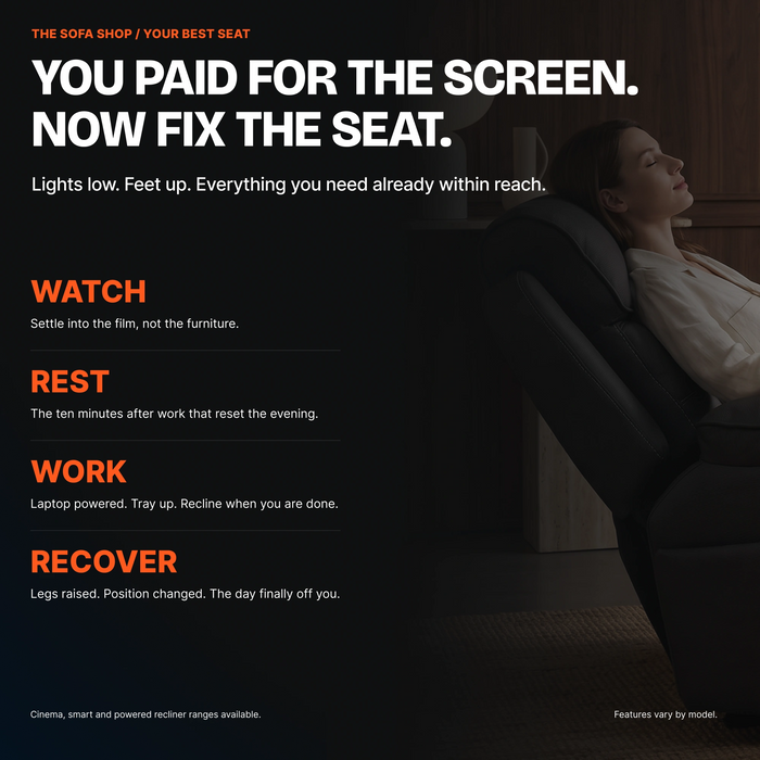 1 Seater Smart Tech Electric Recliner Cinema Chair | Olive Green Fabric | Sicily