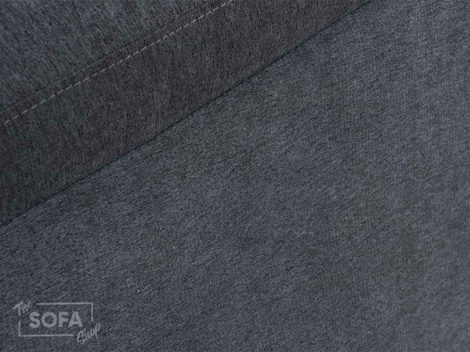 Recliner Corner Sofa in Dark Grey Fabric with Drop Down Tables & Cup Holders I Ex-display I Sortino I The Sofa Shop